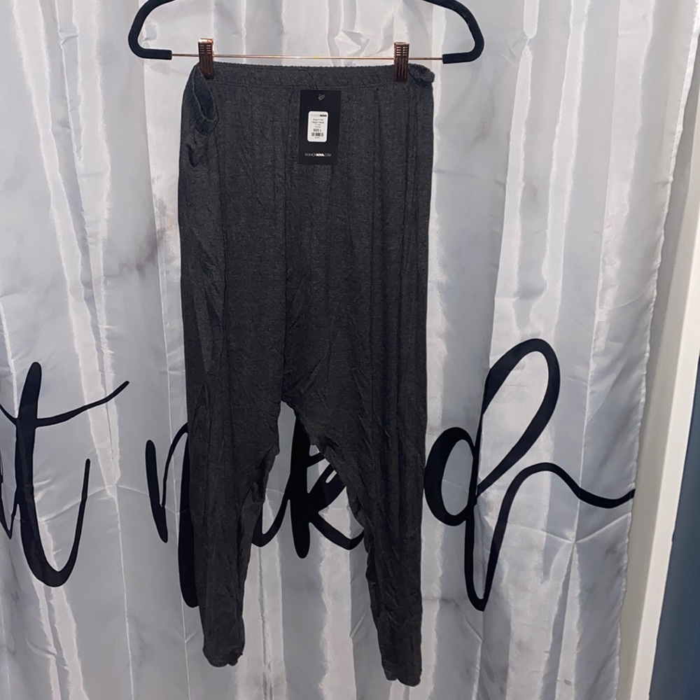 Fashion Nova Charcoal Grey Super Slouchy Joggers